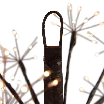 Northlight 12" Pre-Lit LED Brown Christmas Ball Decoration - Warm White Lights 5 Northlight 12" Pre-Lit LED Brown Christmas Ball Decoration - Warm White Lights - Image 3