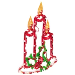 Northlight 16.5" Lighted Candles With Holly And Berry Christmas Window Silhouette -Christmas Decorations Store GUEST 737b5a34 50b6 4b3b a730 af84aa9597df
