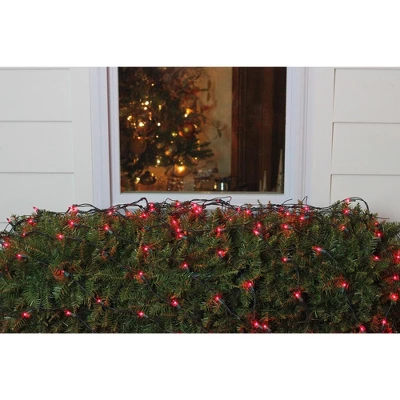 Northlight Mini Net Style Incandescent Christmas Lights - 4' X 6' - Red - Green Wire 3 Northlight Mini Net Style Incandescent Christmas Lights - 4' X 6' - Red - Green Wire