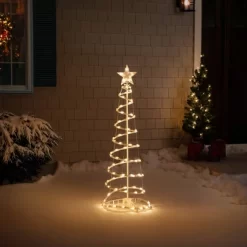 Northlight Lighted Spiral Outdoor Christmas Tree With Star - 4' - Clear -Christmas Decorations Store GUEST 7456eadf 9f86 4c3d 914b 209915269c94