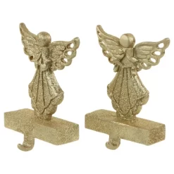 Northlight Angel Glittered Christmas Stocking Holders - 5.5" - Gold - Set Of 2 -Christmas Decorations Store GUEST 7565754e c7cf 438b a32b 9f39a5b0b526