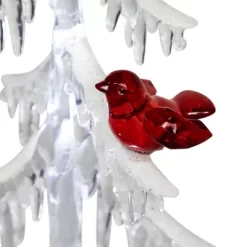 Northlight LED Lighted Acrylic Icicle Tree With Cardinals Christmas Decoration - 14" -Christmas Decorations Store GUEST 761a915d 64e0 4ce0 92cf e2bf035c738a