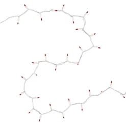 Northlight Mini Christmas Light Set - Clear With Red Tips - 10' White Wire - 50ct -Christmas Decorations Store GUEST 76e576bd cad1 4e6c b3af 3f16764e695d