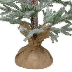 Northlight 3 FT Snow Covered Slim Pine Artificial Christmas Tree With Jute Base - Unlit -Christmas Decorations Store GUEST 77e072de bece 45e7 9971 5b7312556bff