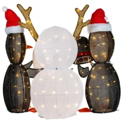 Northlight LED Lighted Penguins Building Snowman Outdoor Christmas Decoration - 35" - Set Of 3 -Christmas Decorations Store GUEST 7a03f7a1 0167 471d 99db 6bba7771489c