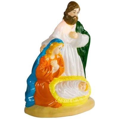 Northlight Lighted Nativity Scene Blow Mold Outdoor Christmas Decoration - 34" 6 Northlight Lighted Nativity Scene Blow Mold Outdoor Christmas Decoration - 34" - Image 4