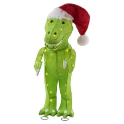 Northlight LED Lighted Tinsel Santa T-Rex Dinosaur Outdoor Christmas Decoration - 30" - Warm White 10 Northlight LED Lighted Tinsel Santa T-Rex Dinosaur Outdoor Christmas Decoration - 30" - Warm White -Christmas Decorations Store GUEST 7d0a0269 e320 4523 8efb 3d796dc84120