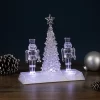 Northlight LED Lighted Icy Crystal Nutcracker And Christmas Tree Decoration - 9" - White Lights -Christmas Decorations Store GUEST 7e7a0617 5f78 4ec3 bc28 e32e8c9ac1ce