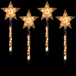 Northlight Lighted Star Christmas Outdoor Pathway Markers - 26" - Set Of 4 -Christmas Decorations Store GUEST 7febdecd 8619 47bc b079 b6d80b699c10