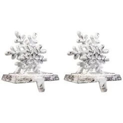 Northlight Double Snowflake Christmas Stocking Holders - 4.75" - Silver - Set Of 2 -Christmas Decorations Store GUEST 815e5db7 a80c 4ed5 bbd1 df1ab470ef9d
