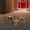 Northlight Lighted Rattan Gift Boxes With Burlap Bows Christmas Decorations - 9" - Set Of 3 -Christmas Decorations Store GUEST 82e8d3fa ba80 4619 8d33 bbfe1bcb4662