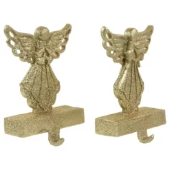 Northlight Angel Glittered Christmas Stocking Holders - 5.5" - Gold - Set Of 2 -Christmas Decorations Store GUEST 83f7d42f ecac 49e9 8d35 8ea09d46ffa6