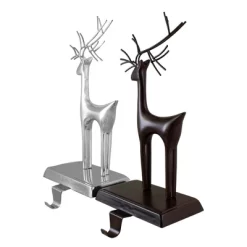 Northlight Set Of 2 Oil Rubbed Bronze And Silver Reindeer Christmas Stocking Holders -Christmas Decorations Store GUEST 858345cb 1fd6 402f 9a69 1690e042e83f