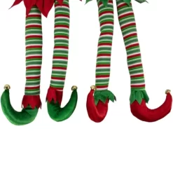 Northlight Striped Plush Elf Legs Christmas Decorations - 19" - Red And Green - Set Of 2 -Christmas Decorations Store GUEST 85a7abc2 a7c6 43b7 a765 93cf20fa5feb