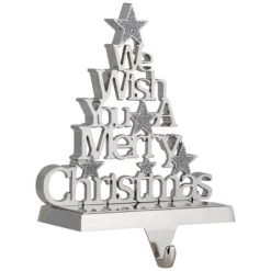Northlight We Wish You A Merry Christmas Tree Stocking Holder - 6.25" -Christmas Decorations Store GUEST 85d750ac dab2 48ce 9c33 5e261282cc1e
