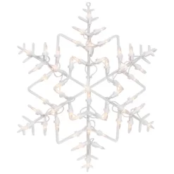 Northlight 16" White Lighted Snowflake Christmas Window Silhouette -Christmas Decorations Store GUEST 86ad9490 1602 4b22 be17 a22c1abd10f9