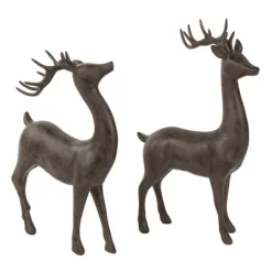 Northlight Standing Deer Christmas Decorations - 14" - Brown - Set Of 2 -Christmas Decorations Store GUEST 86caf76d 16a0 457d b001 38d4f8242da9