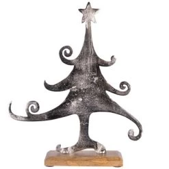 Northlight Swirling Metal Tree Christmas Decoration - 13.5" -Christmas Decorations Store GUEST 87156c82 3778 46e4 ae48 ca1eb7978168