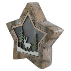Northlight LED Lighted Star With Reindeer In The Woods Scene Christmas Decoration - 13.25" -Christmas Decorations Store GUEST 874e2486 3767 41c7 a7fc 7c8c8f09e9a3