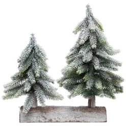Northlight Frosted Pine Tree Duo Christmas Decoration - 12" - Unlit -Christmas Decorations Store GUEST 88c896f3 7eb9 4736 809c 7028f34075d3