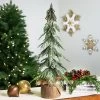 Northlight Mini Icy Pine Christmas Tree In Burlap Base - 24" - Unlit