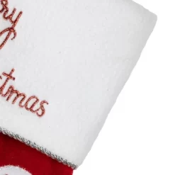 Northlight 20" Red Velveteen Golf Themed Christmas Stocking With White Embroidered Cuff -Christmas Decorations Store GUEST 8b3b0e64 e42c 4fc4 b222 3fc55abf946f