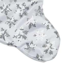 Northlight 19 White And Silver Sequin Snowflake Christmas Stocking -Christmas Decorations Store GUEST 8ee78c50 3230 4ee4 8f14 753e575dddec