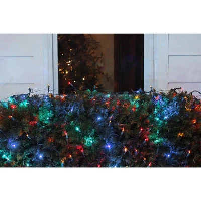 Northlight Net Style LED Tree Trunk Wrap Christmas Lights - 4' X 6' - Multi-color - Green Wire 4 Northlight Net Style LED Tree Trunk Wrap Christmas Lights - 4' X 6' - Multi-color - Green Wire - Image 2