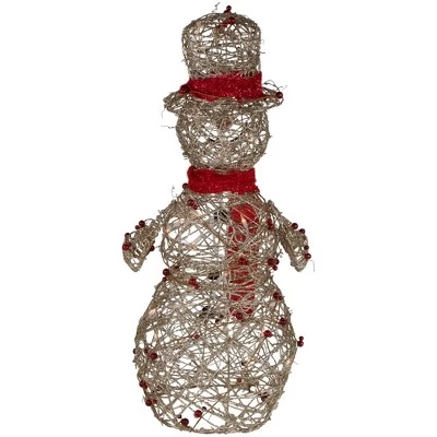 Northlight Lighted Glittered Snowman And Berries Outdoor Christmas Decoration - 28" 7 Northlight Lighted Glittered Snowman And Berries Outdoor Christmas Decoration - 28" - Image 5