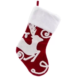 Northlight Reindeer And Snowflake Embroidered Christmas Stockings - 20" - Set Of 3 -Christmas Decorations Store GUEST 922b6034 bcc1 4b38 b5c4 90b5b8273eba