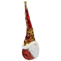 Northlight Santa Gnome Head With Sequined Jingle Bell Hat Christmas Decoration - 20" - Gold And Red -Christmas Decorations Store GUEST 94741178 7011 4f82 8502 7bb62bc12742