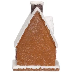 Northlight Frosted Gingerbread House With Gingerbread Man Christmas Decoration - 8.5" -Christmas Decorations Store GUEST 948ea75b 32d9 4172 ab3a bc4747b0d179