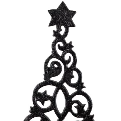 Northlight Starry Trees Metal Christmas Decorations - 18.5" - Black - Set Of 2 6 Northlight Starry Trees Metal Christmas Decorations - 18.5" - Black - Set Of 2 - Image 4
