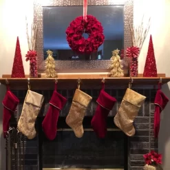 Northlight 20.5" Gold Glittered Swirl Christmas Stocking With Velveteen Cuff -Christmas Decorations Store GUEST 94baf9f2 aaf4 4e24 a272 92b6a27afb73