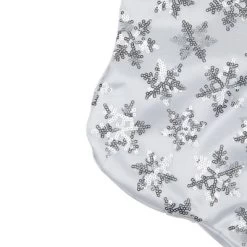 Northlight 19 White And Silver Sequin Snowflake Christmas Stocking -Christmas Decorations Store GUEST 96a103b4 9ab6 4d79 94e4 2cd6f20fed64
