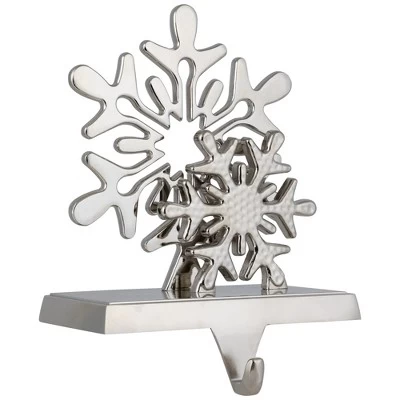 Northlight Double Snowflakes Christmas Stocking Holder - 6" 5 Northlight Double Snowflakes Christmas Stocking Holder - 6" - Image 3