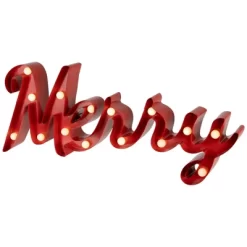 Northlight Lighted "Merry" Christmas Decoration - 20.5" -Christmas Decorations Store GUEST 97ad2103 d30a 49e0 b226 2a579d27b7cf
