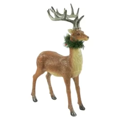 Northlight Standing Glittered Reindeer With Pine Neck Wreath Christmas Decoration - 15.5" -Christmas Decorations Store GUEST 98c18cdd 5125 4e00 ab59 3b70b429d2ef