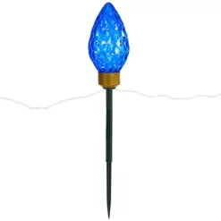 Northlight LED Lighted C9 Style Christmas Pathway Lawn Stakes - 8 Ft - Multi - 5-Count -Christmas Decorations Store GUEST 9b692789 cf6e 481b a16d 17401ea47f07