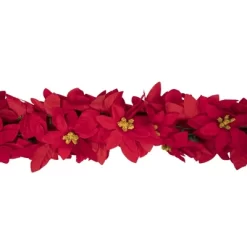 Northlight 6' X 3" Red Artificial Poinsettia Floral Christmas Garland - Unlit -Christmas Decorations Store GUEST 9c2ae84b 38ba 4372 b5c6 49ecc9efc15b