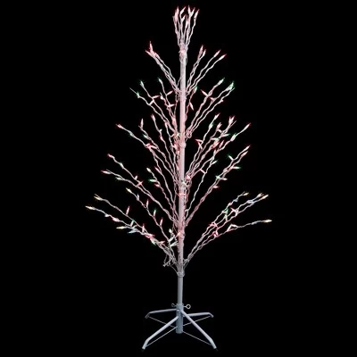 Northlight 4' Prelit Artificial Christmas Tree White Lighted Cascade Twig Outdoor Decoration - Multi-Color Lights 3 Northlight 4' Prelit Artificial Christmas Tree White Lighted Cascade Twig Outdoor Decoration - Multi-Color Lights