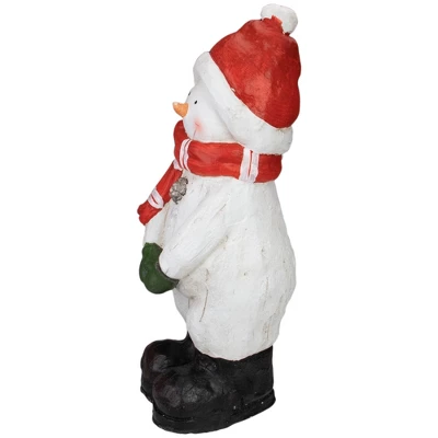 Northlight Standing Snowman Christmas Decoration - 17" - White And Red 3 Northlight Standing Snowman Christmas Decoration - 17" - White And Red