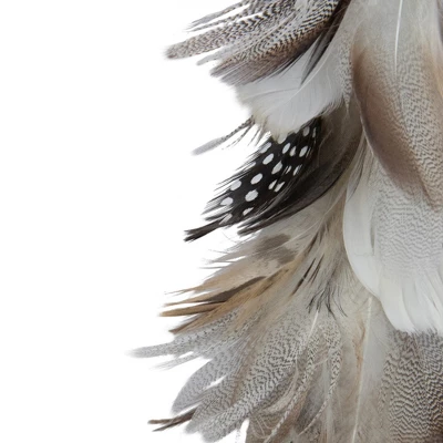 Northlight Layered Feather Cone Tree Christmas Decoration - 15.5" - Brown And Gray 4 Northlight Layered Feather Cone Tree Christmas Decoration - 15.5" - Brown And Gray - Image 2