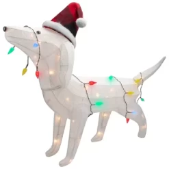 Northlight LED Lighted Dachshund Dog In Santa Hat Outdoor Christmas Decoration - 32" - Multicolor -Christmas Decorations Store GUEST 9f45d9c0 96ac 431a 9b6f 033e7d3caa65