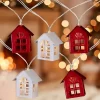 Northlight 10 B/O LED Warm White Metal House Christmas Lights - 6.5' Clear Wire -Christmas Decorations Store GUEST a06cdea0 da8f 4d9d 8ace 295ec00fe34e