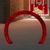 Northlight 4.25' Red LED Lighted Ornament Arch Outdoor Christmas Decoration - Warm White Lights -Christmas Decorations Store GUEST a1a6896e ecc2 4298 a27e 908ce2cba7cc