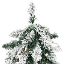 Northlight Pre-Lit Pencil Flocked Alpine Artificial Christmas Tree - 5' - Clear Lights -Christmas Decorations Store GUEST a1bd9b10 944d 44eb bc1b b12797e765c3