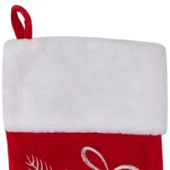 Northlight 20.5-Inch Red And White Winter Mittens Embroidered Christmas Stocking -Christmas Decorations Store GUEST a20c688a 541e 469d 9078 b51f7f2f74a8