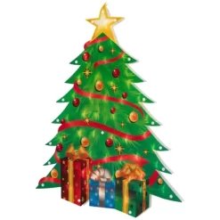 Northlight 22.5" Lighted Christmas Tree With Presents Window Silhouette -Christmas Decorations Store GUEST a2183a5b 4af9 4ce8 8ab0 e499805d635e