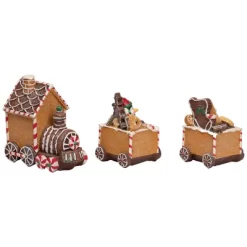 Northlight Gingerbread Candy Cane Train With Gingerbread Man Christmas Decoration - 5.5" -Christmas Decorations Store GUEST a2a333be ef06 41b8 ada5 edf3248f44c3